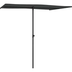 MAISON EXCLUSIVE - Parasol de jardin avec mât en aluminium 2x1,5 m anthracite