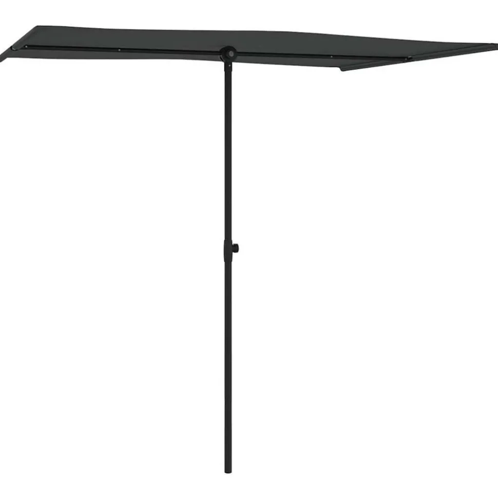 MAISON EXCLUSIVE - Parasol de jardin avec mât en aluminium 2x1,5 m anthracite