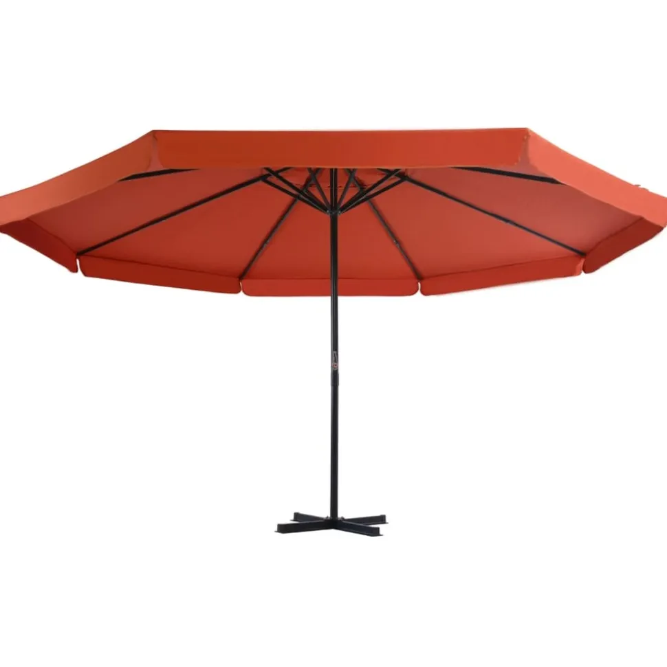MAISON EXCLUSIVE - Parasol de jardin avec base portable terre cuite