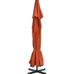 MAISON EXCLUSIVE - Parasol de jardin avec base portable terre cuite