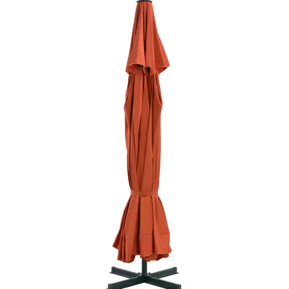 MAISON EXCLUSIVE - Parasol de jardin avec base portable terre cuite