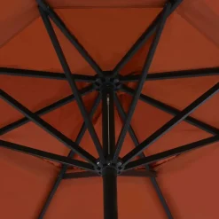 MAISON EXCLUSIVE - Parasol de jardin avec base portable terre cuite