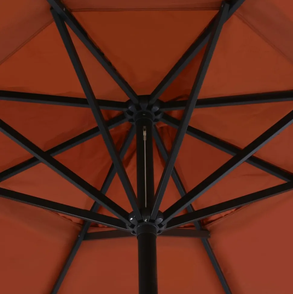 MAISON EXCLUSIVE - Parasol de jardin avec base portable terre cuite
