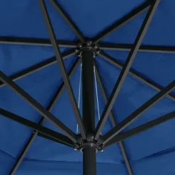 MAISON EXCLUSIVE - Parasol de jardin avec mât en aluminium 500 cm bleu azuré