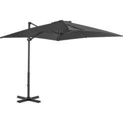 MAISON EXCLUSIVE - Parasol de jardin avec base portable anthracite