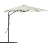 MAISON EXCLUSIVE - Parasol d'extérieur avec poteau en acier 300 cm sable