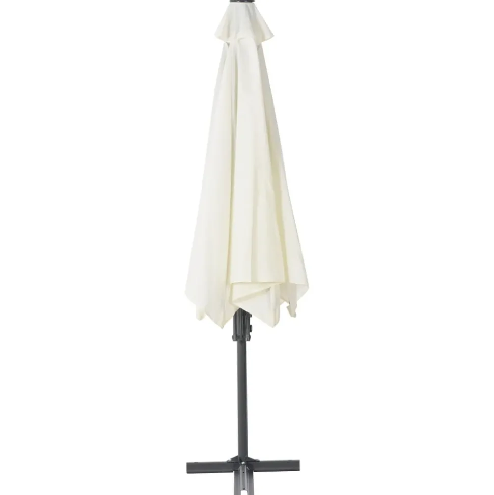 MAISON EXCLUSIVE - Parasol d'extérieur avec poteau en acier 300 cm sable