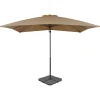 MAISON EXCLUSIVE - Parasol de jardin avec base portable taupe