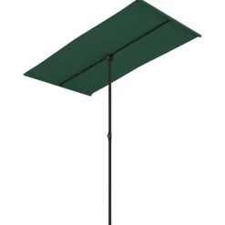 MAISON EXCLUSIVE - Parasol de jardin avec mât en aluminium 180x110 cm vert