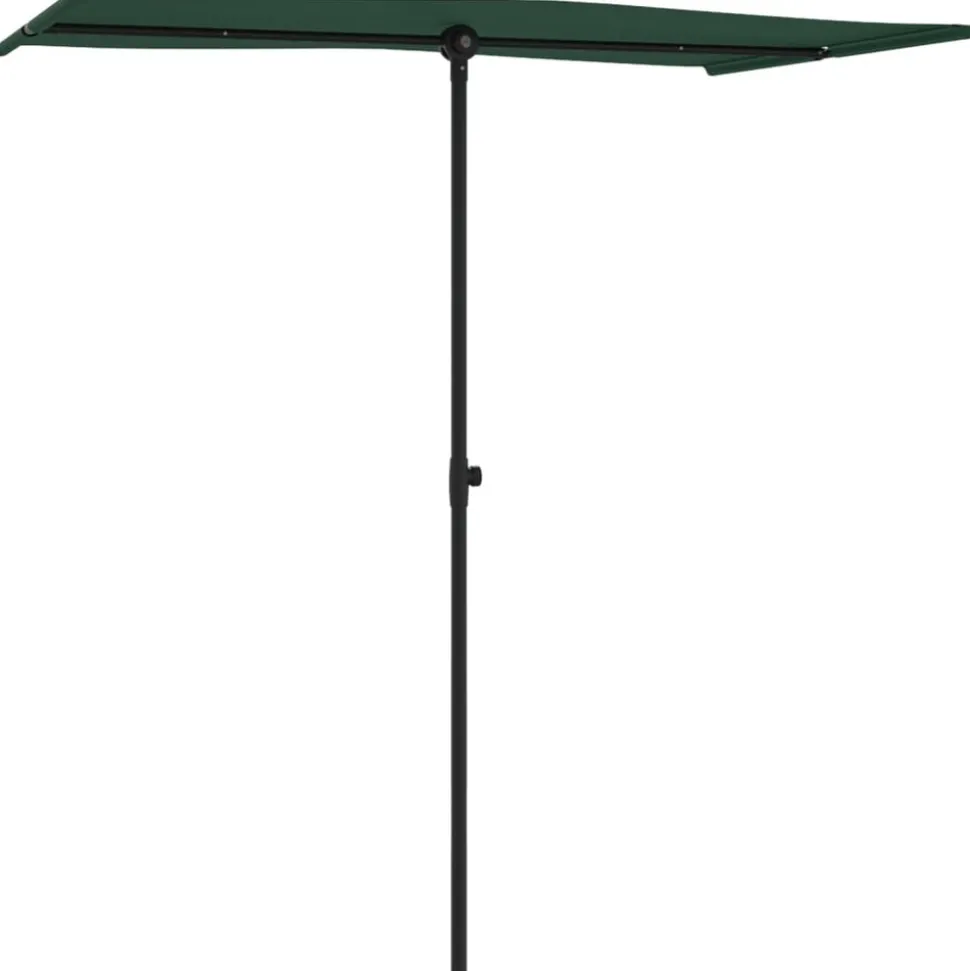 MAISON EXCLUSIVE - Parasol de jardin avec mât en aluminium 180x110 cm vert