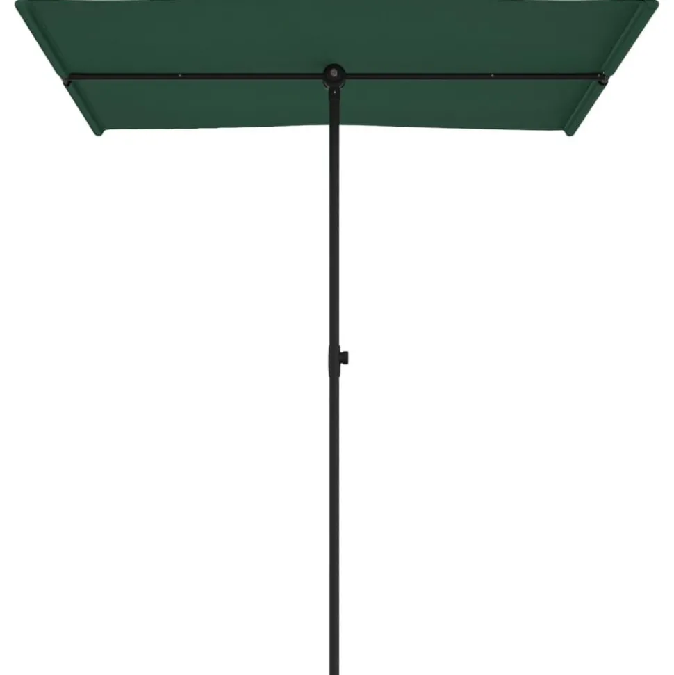 MAISON EXCLUSIVE - Parasol de jardin avec mât en aluminium 180x110 cm vert