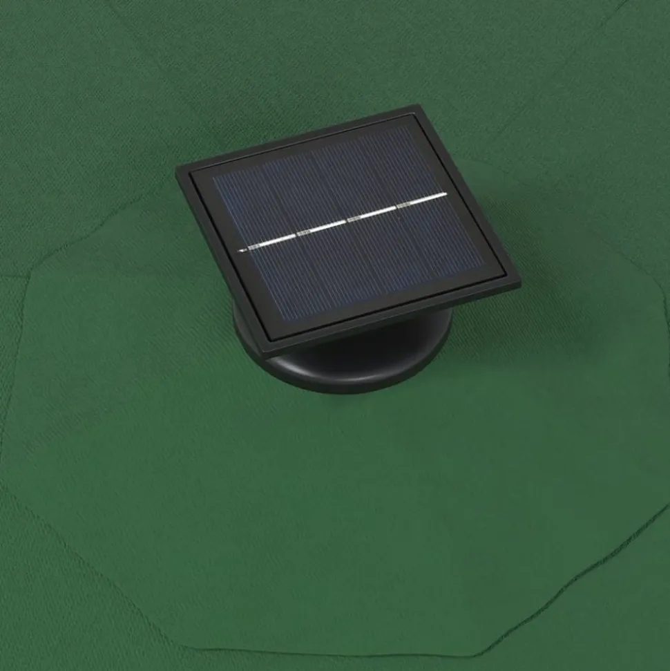 MAISON EXCLUSIVE - Parasol mural de jardin avec led 300 cm vert