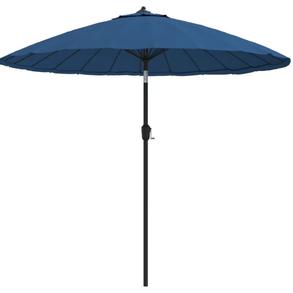 MAISON EXCLUSIVE - Parasol d'extérieur avec mât en aluminium 500 cm bleu azuré