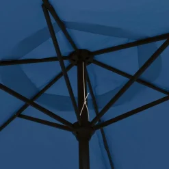 MAISON EXCLUSIVE - Parasol d'extérieur avec poteau en métal 300 cm azuré