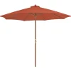 MAISON EXCLUSIVE - Parasol d'extérieur avec mât en bois 300 cm terre cuite