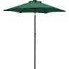 MAISON EXCLUSIVE - Parasol de jardin avec lumières led vert 200x211 cm aluminium