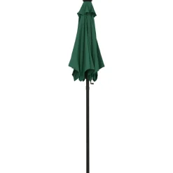 MAISON EXCLUSIVE - Parasol de jardin avec lumières led vert 200x211 cm aluminium