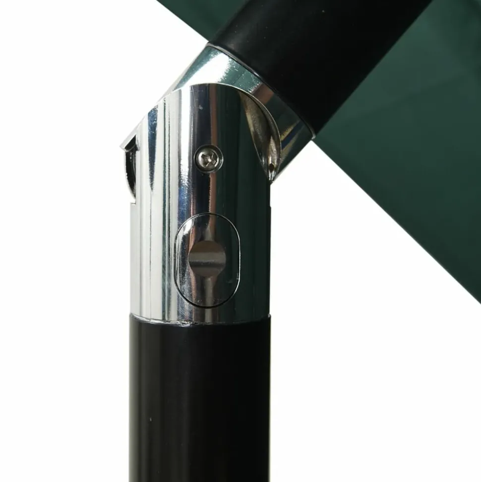 MAISON EXCLUSIVE - Parasol de jardin à 3 niveaux avec mât en aluminium vert