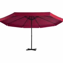 MAISON EXCLUSIVE - Parasol de jardin avec base portable rouge