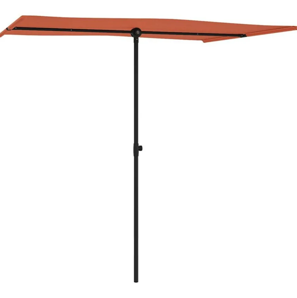 MAISON EXCLUSIVE - Parasol de jardin avec mât en aluminium 2x1,5 m terre cuite