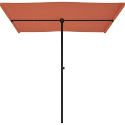MAISON EXCLUSIVE - Parasol de jardin avec mât en aluminium 2x1,5 m terre cuite