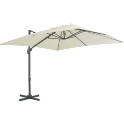 MAISON EXCLUSIVE - Parasol de jardin avec base portable sable