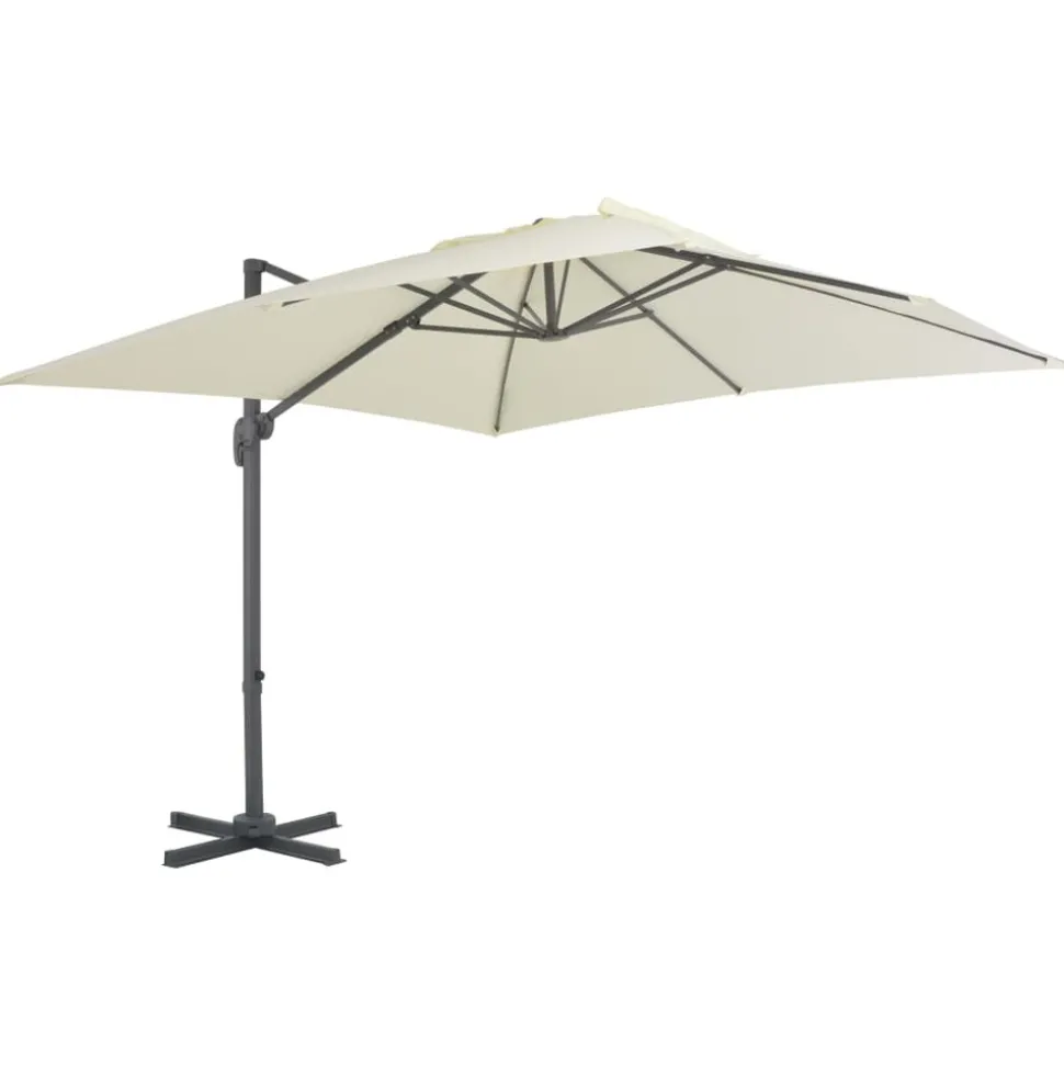 MAISON EXCLUSIVE - Parasol de jardin avec base portable sable