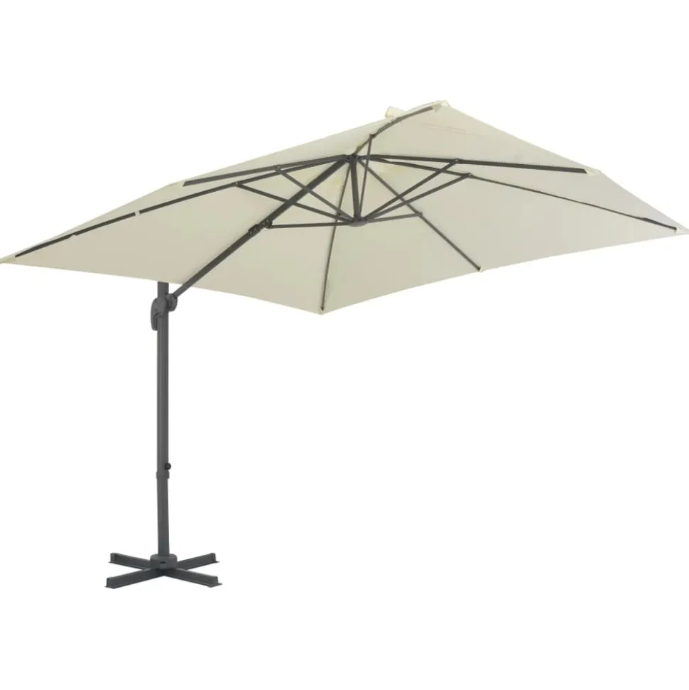 MAISON EXCLUSIVE - Parasol de jardin avec base portable sable