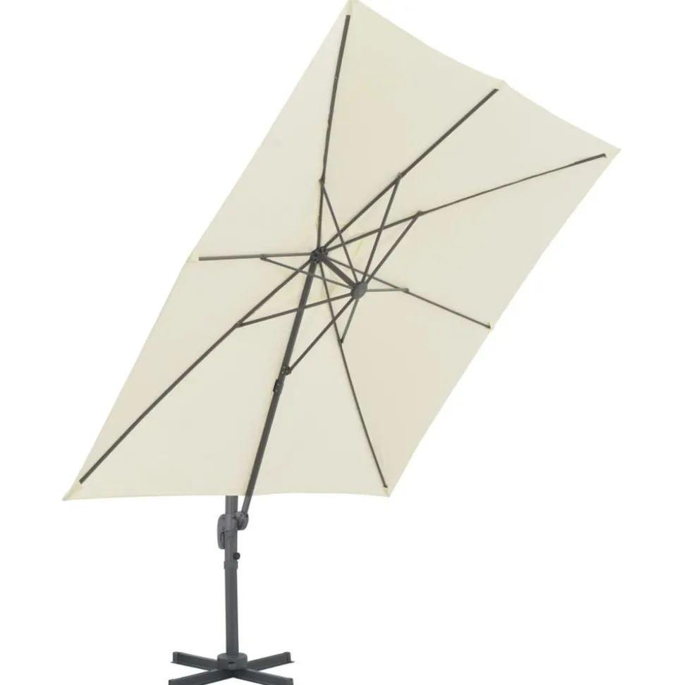 MAISON EXCLUSIVE - Parasol de jardin avec base portable sable