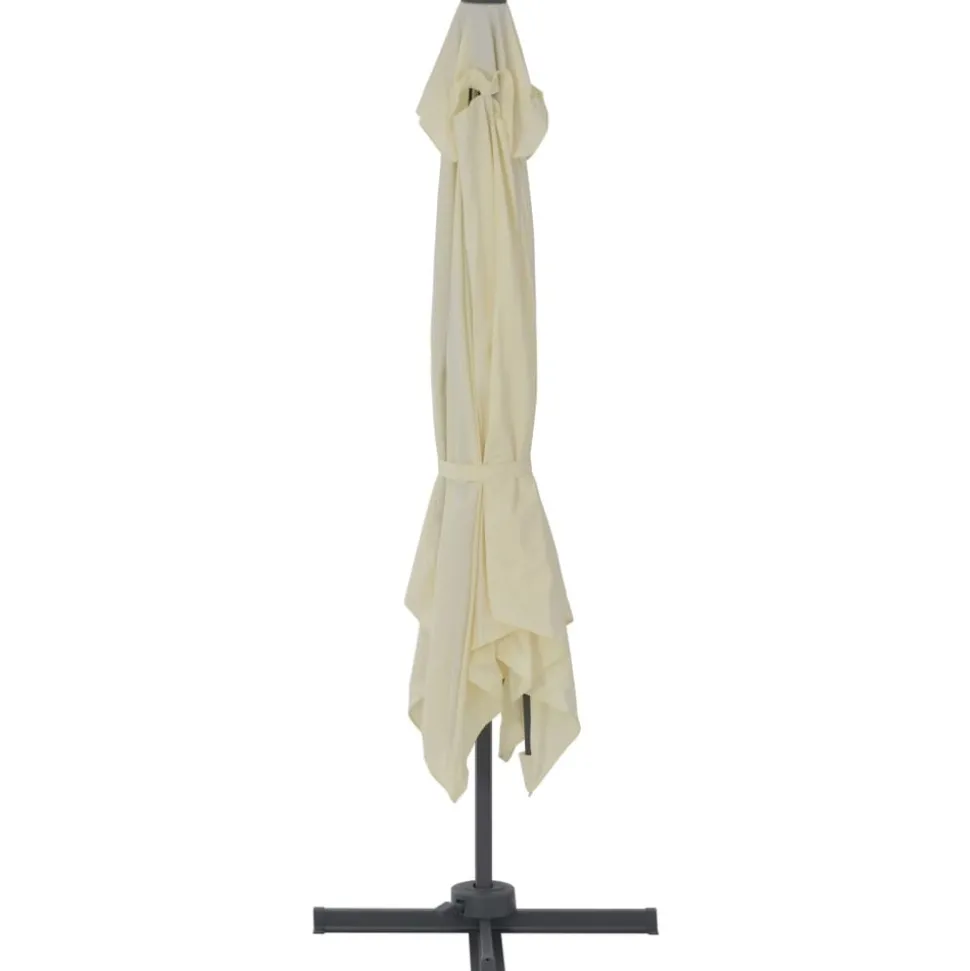 MAISON EXCLUSIVE - Parasol de jardin avec base portable sable
