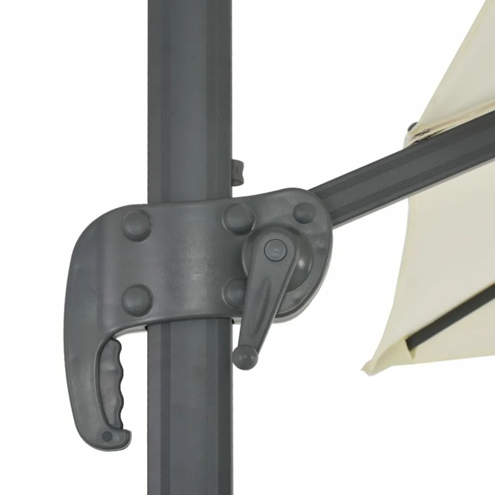 MAISON EXCLUSIVE - Parasol de jardin avec base portable sable