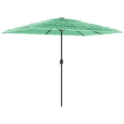 MAISON EXCLUSIVE - Parasol de jardin avec mât en acier vert 300x200x250 cm
