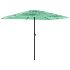 MAISON EXCLUSIVE - Parasol de jardin avec mât en acier vert 300x200x250 cm