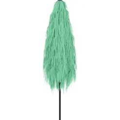 MAISON EXCLUSIVE - Parasol de jardin avec mât en acier vert 300x200x250 cm