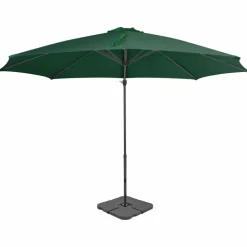 MAISON EXCLUSIVE - Parasol de jardin avec base portable vert