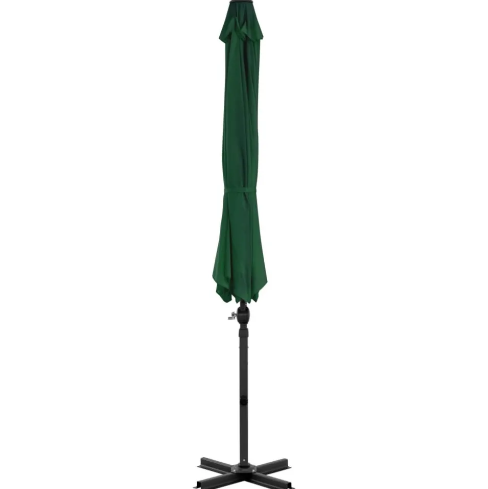 MAISON EXCLUSIVE - Parasol de jardin avec base portable vert