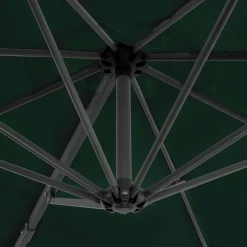 MAISON EXCLUSIVE - Parasol de jardin avec base portable vert