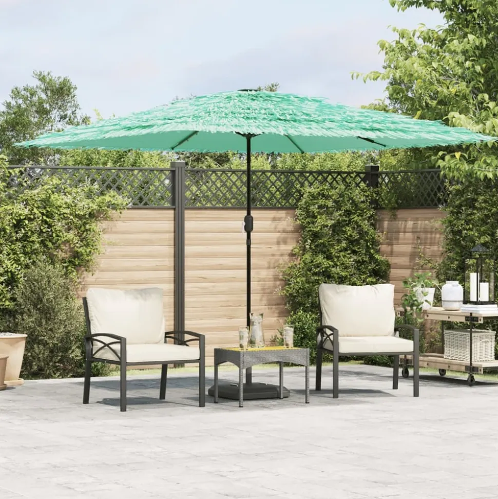 MAISON EXCLUSIVE - Parasol de jardin avec mât en acier vert 290x290x238 cm