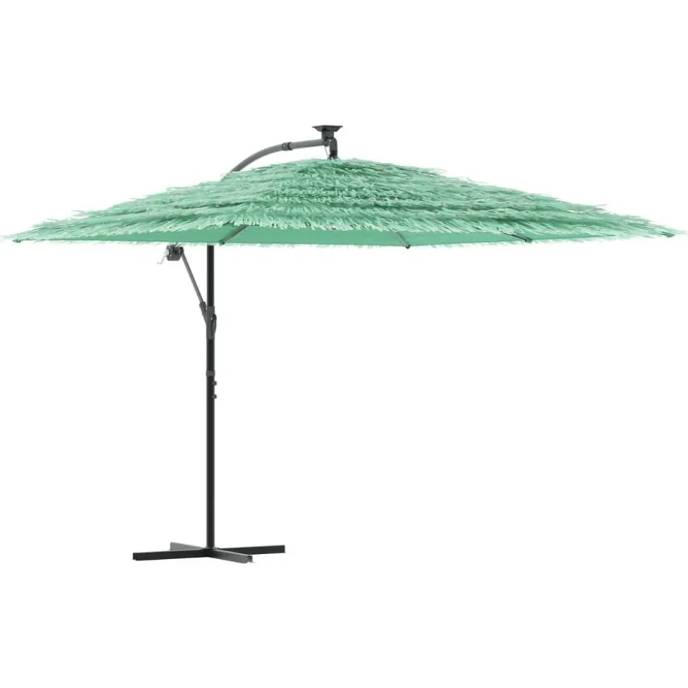 MAISON EXCLUSIVE - Parasol de jardin avec mât en acier vert 290x290x238 cm