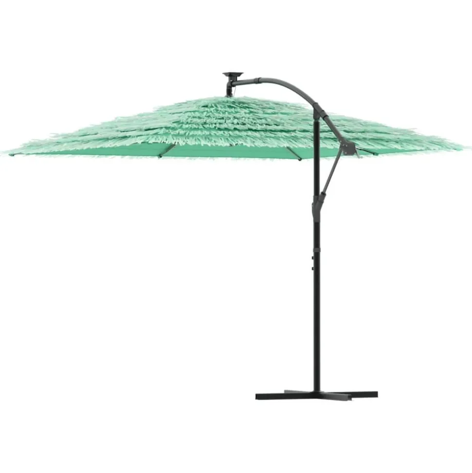 MAISON EXCLUSIVE - Parasol de jardin avec mât en acier vert 290x290x238 cm