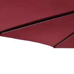 MAISON EXCLUSIVE - Parasol de jardin avec mât en acier bordeaux 225x225x212 cm