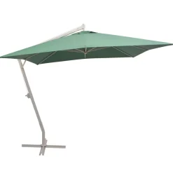MAISON EXCLUSIVE - Parasol suspendu avec poteau en aluminium 300x300 cm vert
