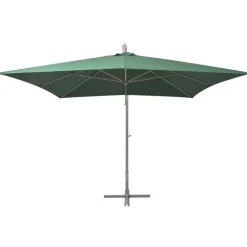 MAISON EXCLUSIVE - Parasol suspendu avec poteau en aluminium 300x300 cm vert