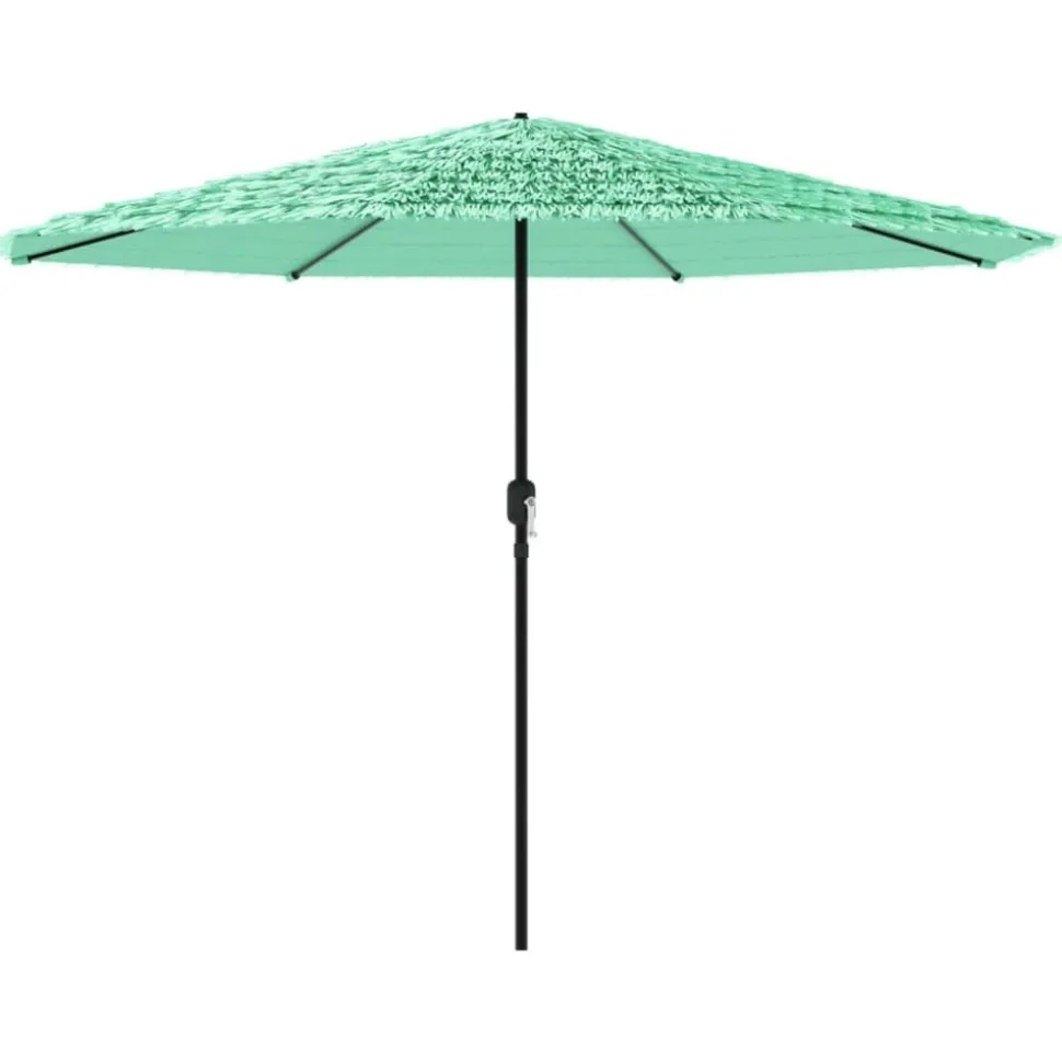 MAISON EXCLUSIVE - Parasol de jardin avec mât en acier vert 324x324x247 cm