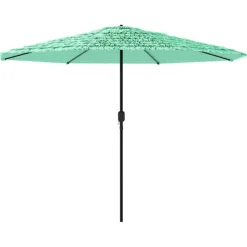 MAISON EXCLUSIVE - Parasol de jardin avec mât en acier vert 324x324x247 cm