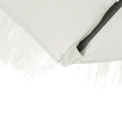 MAISON EXCLUSIVE - Parasol de jardin avec mât en acier blanc 269x269x235 cm