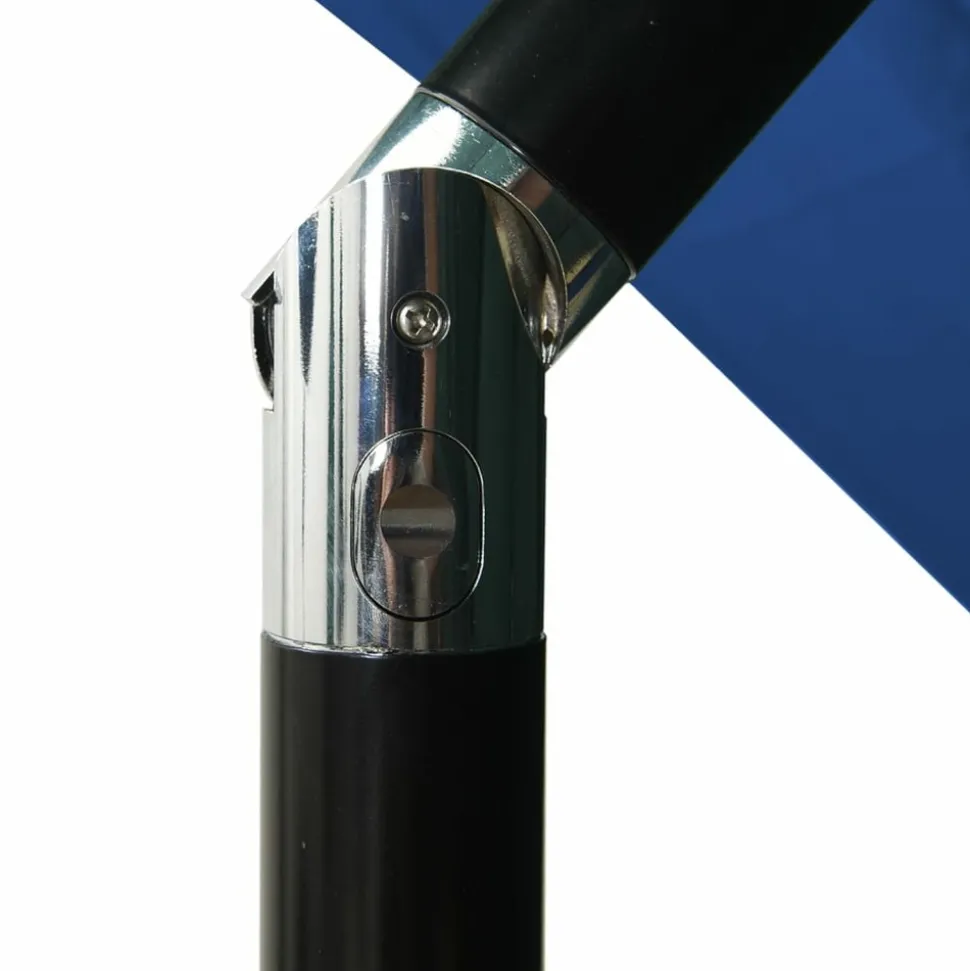 MAISON EXCLUSIVE - Parasol de jardin à 3 niveaux avec mât en aluminium bleu azuré