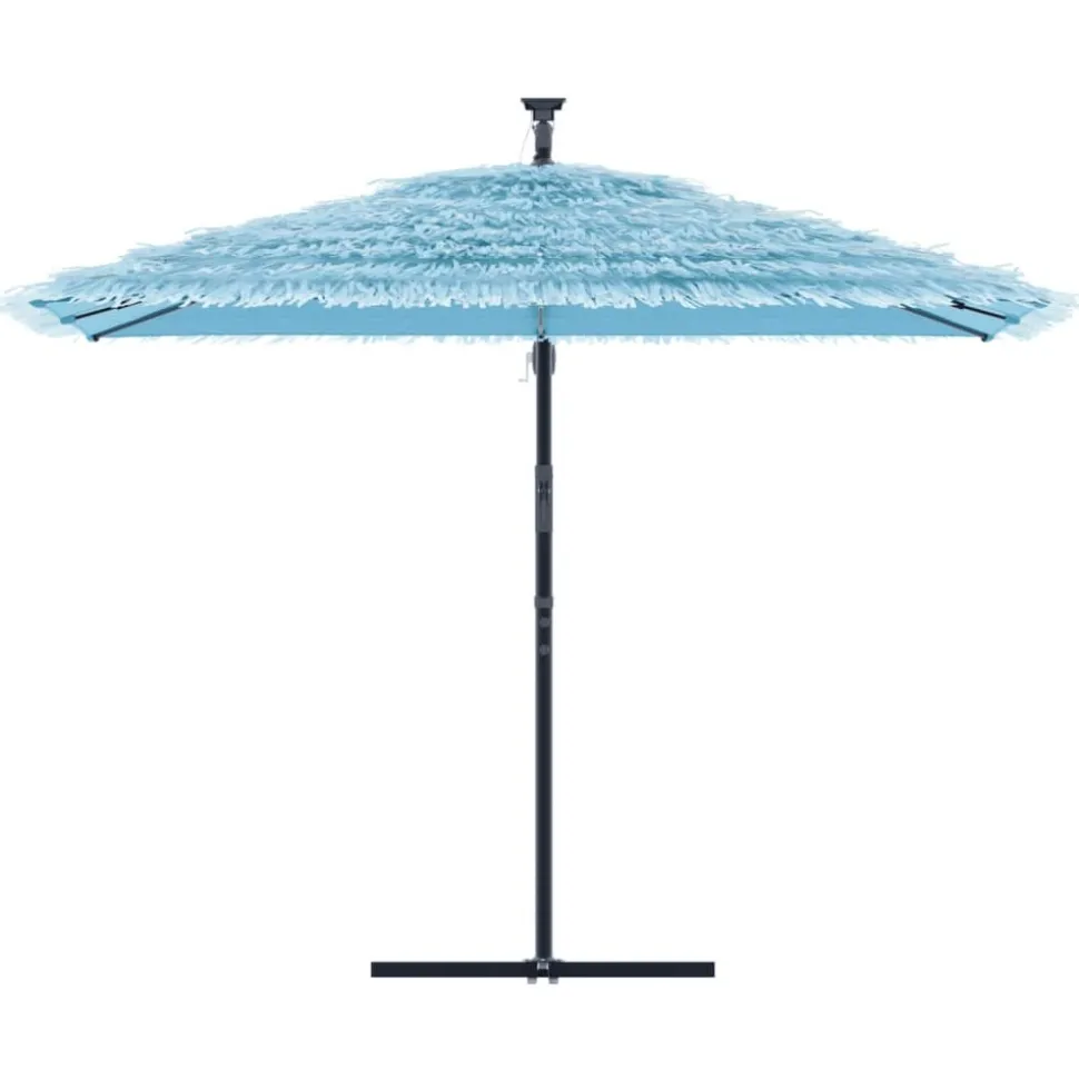 MAISON EXCLUSIVE - Parasol de jardin avec mât en acier bleu 290x290x238 cm