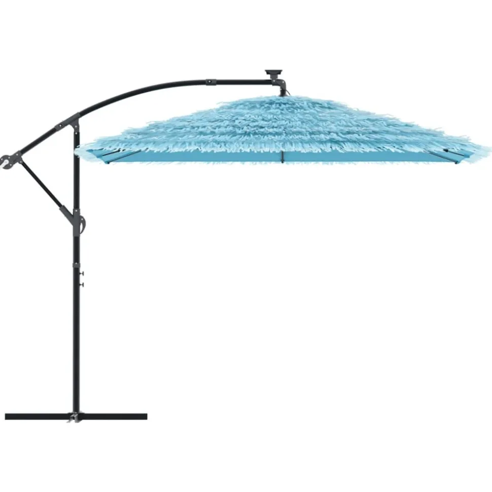 MAISON EXCLUSIVE - Parasol de jardin avec mât en acier bleu 290x290x238 cm