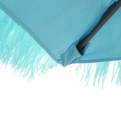 MAISON EXCLUSIVE - Parasol de jardin avec mât en acier bleu 290x290x238 cm